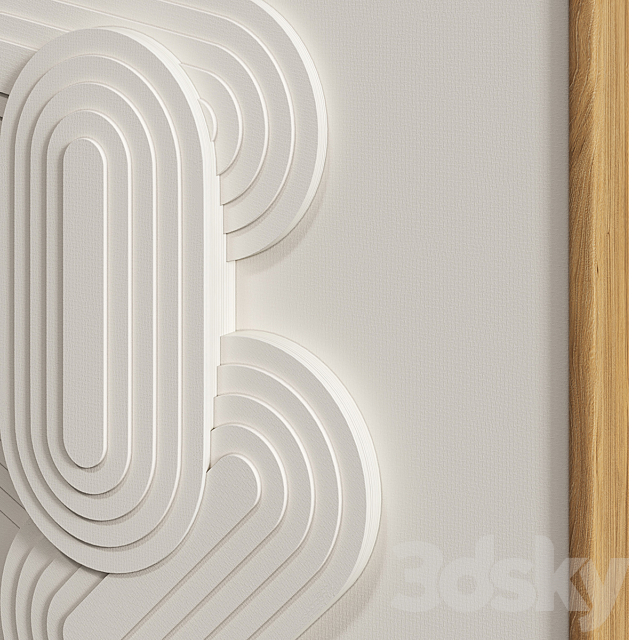 Relief WHITE ART set 1 3DSMax File - thumbnail 3