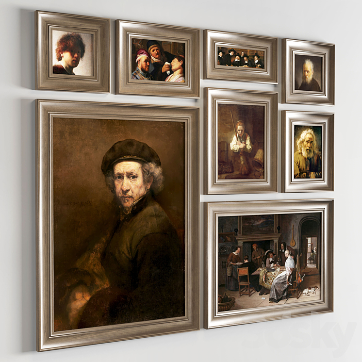 Rembrandt harmenszoon van rijn 3DS Max Model - thumbnail 2