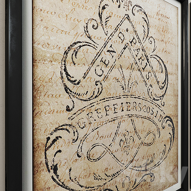 Restoration Hardware 18th c. European Document Seals 3DSMax File - thumbnail 3