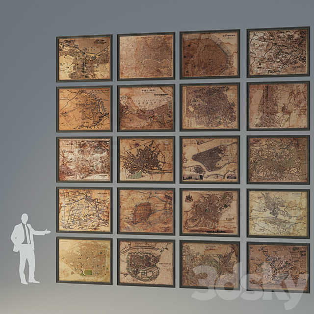 Restoration Hardware _ Circa Maps 3DSMax File - thumbnail 1