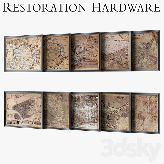 Restoration Hardware Maps 3DS Max Model - thumbnail 3