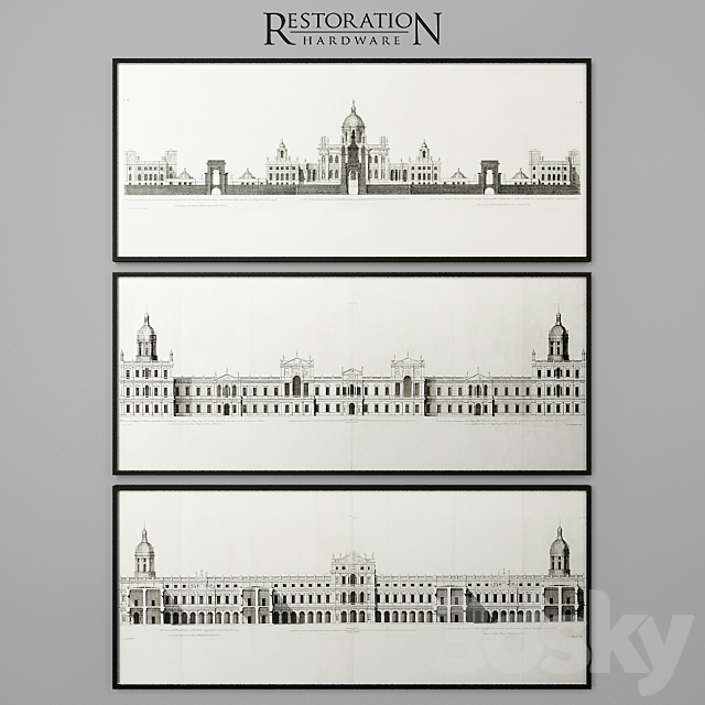 RH Palace Elevations Collection 3ds Max - thumbnail 1