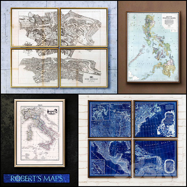 Roberts Maps – set 13 3DSMax File - thumbnail 1