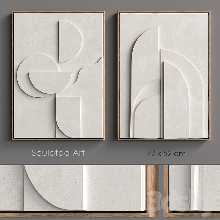 Sculpted Art4 relief 3DS Max Model - thumbnail 1