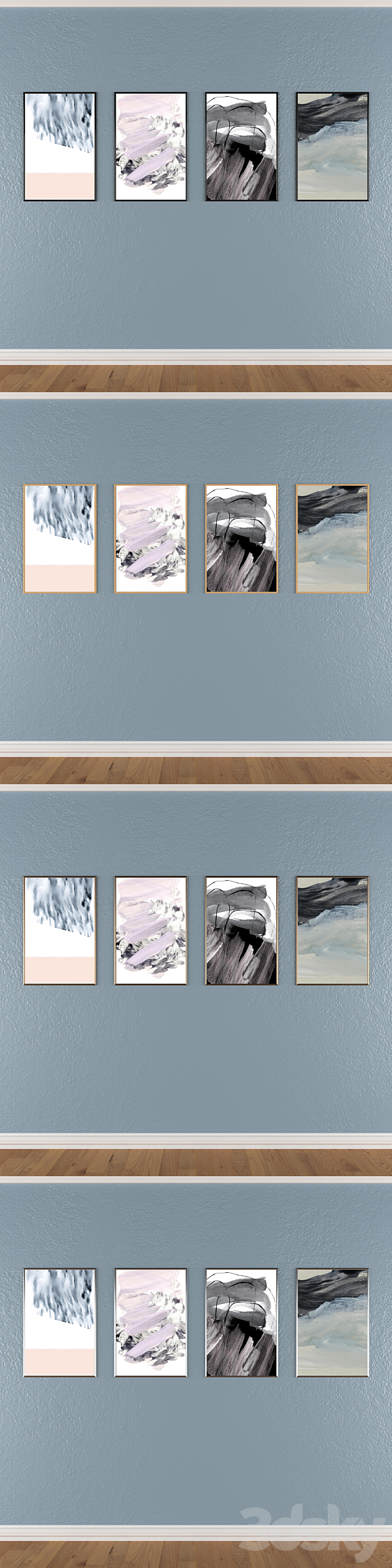 Set from wall paintings No 599 3ds Max - thumbnail 3