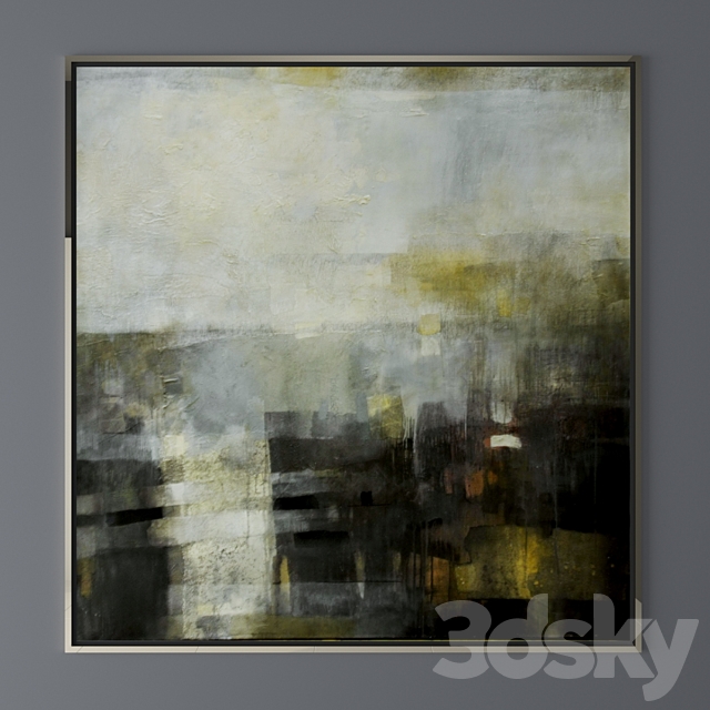 Set of abstract paintings 30 3DS Max Model - thumbnail 3