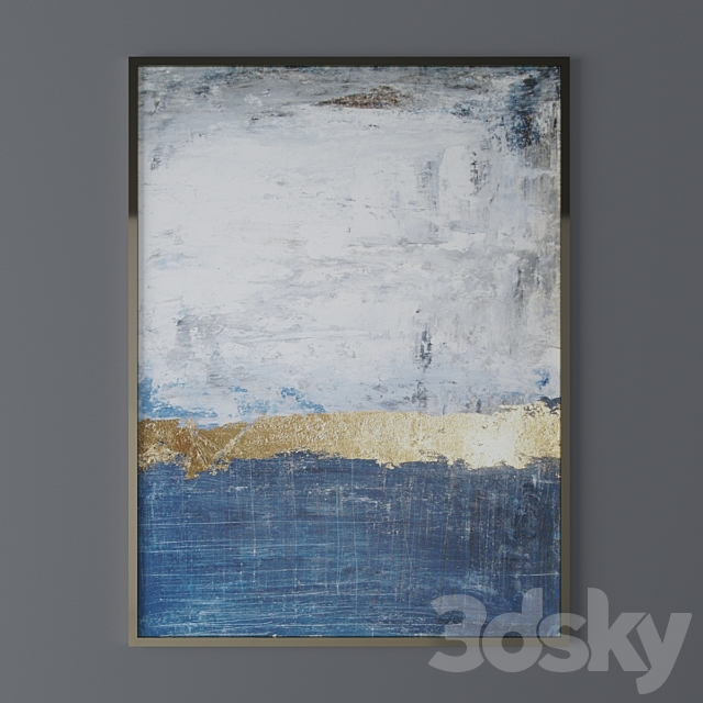 Set of abstract paintings 35 3ds Max - thumbnail 1