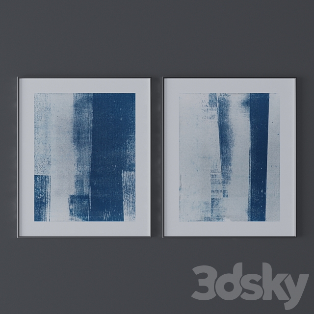 Set of abstract paintings 41 3ds Max - thumbnail 3