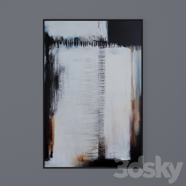 Set of abstract paintings 42 3ds Max - thumbnail 1