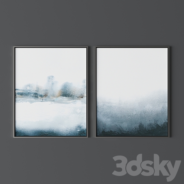 Set of abstract paintings 47 3ds Max - thumbnail 2