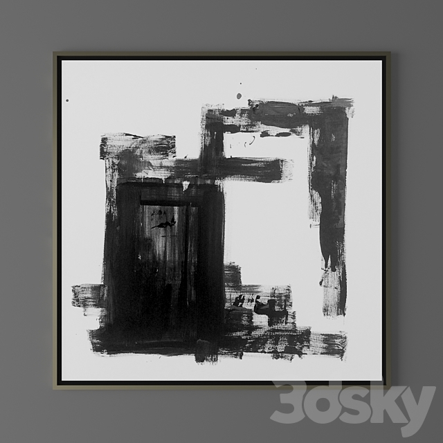 Set of abstract paintings 49 (2014) 3ds Max - thumbnail 3