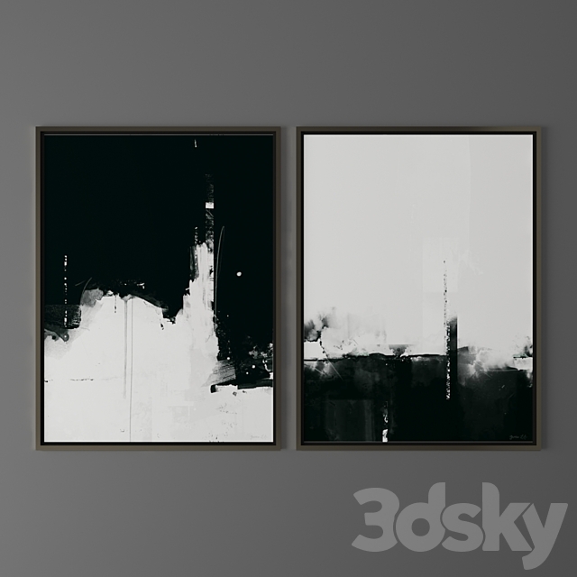 Set of abstract paintings 50 3ds Max - thumbnail 2