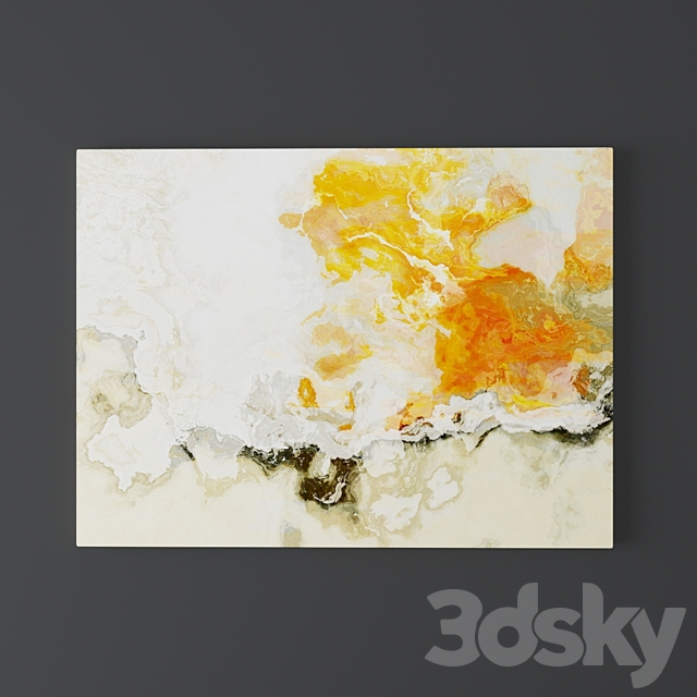 Set of abstract paintings from FinnellFineArt 3ds Max - thumbnail 3