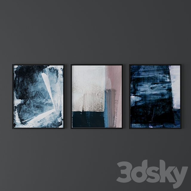 Set of abstract prints from MinimalInstant 6 3ds Max - thumbnail 1