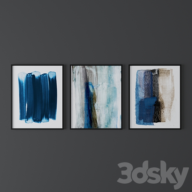 Set of abstract prints from MinimalInstant 6 3ds Max - thumbnail 2