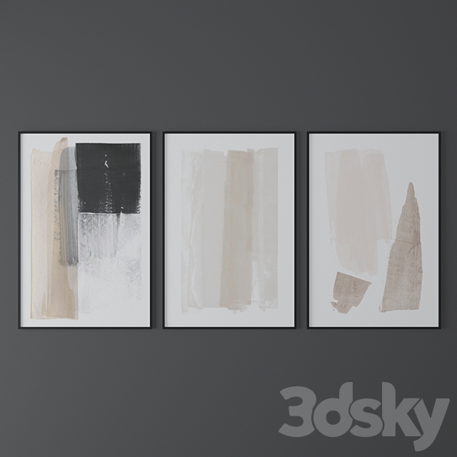 Set of abstract prints from MinimalInstant 6 3ds Max - thumbnail 3