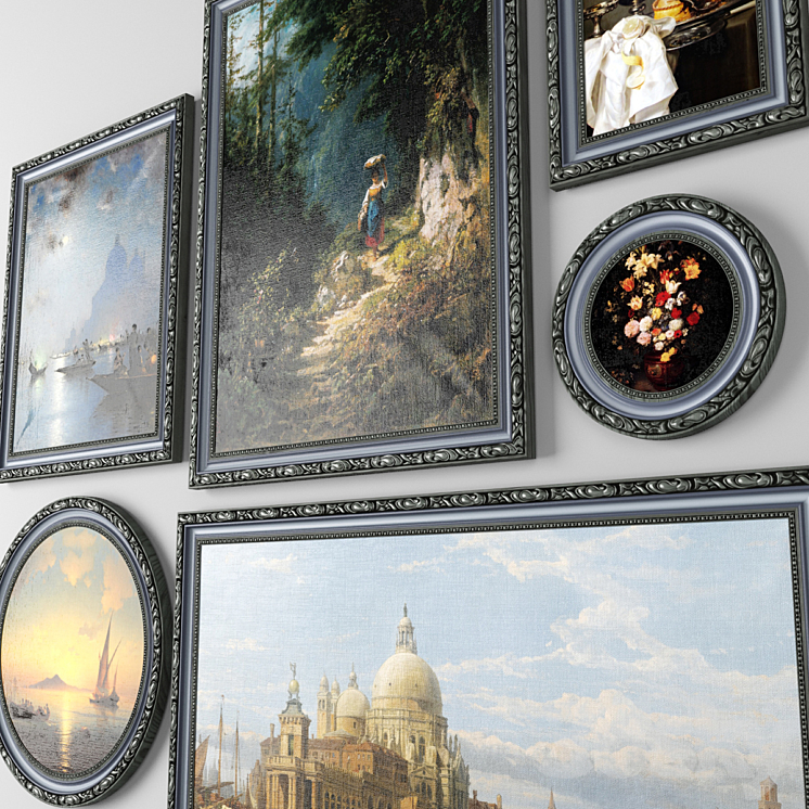 Set of classic paintings 3DS Max - thumbnail 2