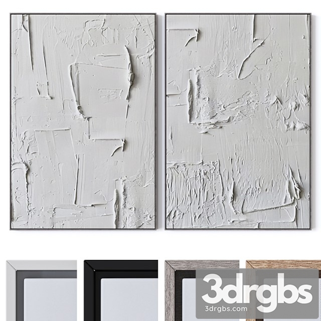 Set Of Large Wall Paintings 2120 3dsmax Download - thumbnail 1