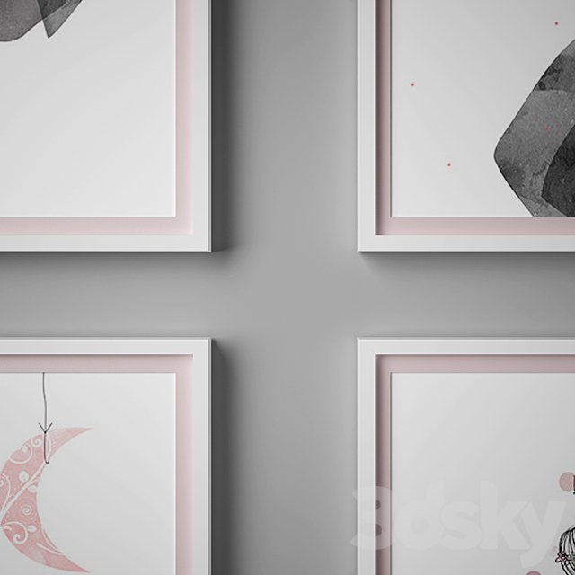 Set of paintings 36 3ds Max - thumbnail 2