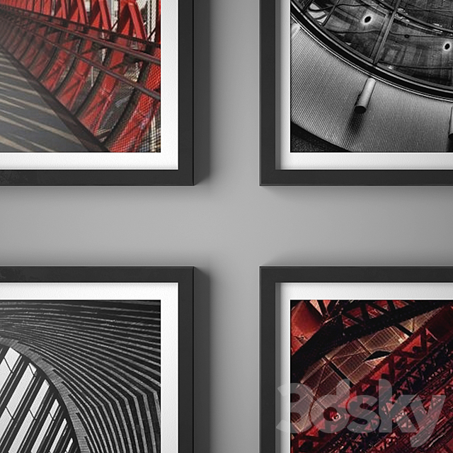 Set of paintings 48 3DS Max Model - thumbnail 2