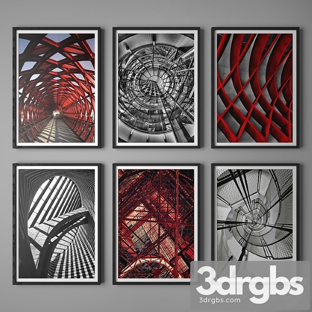 Set of paintings 48 3dsmax Download - thumbnail 1