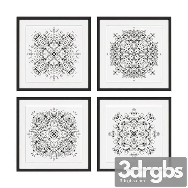 Set of pictures with mandalas - thumbnail 1