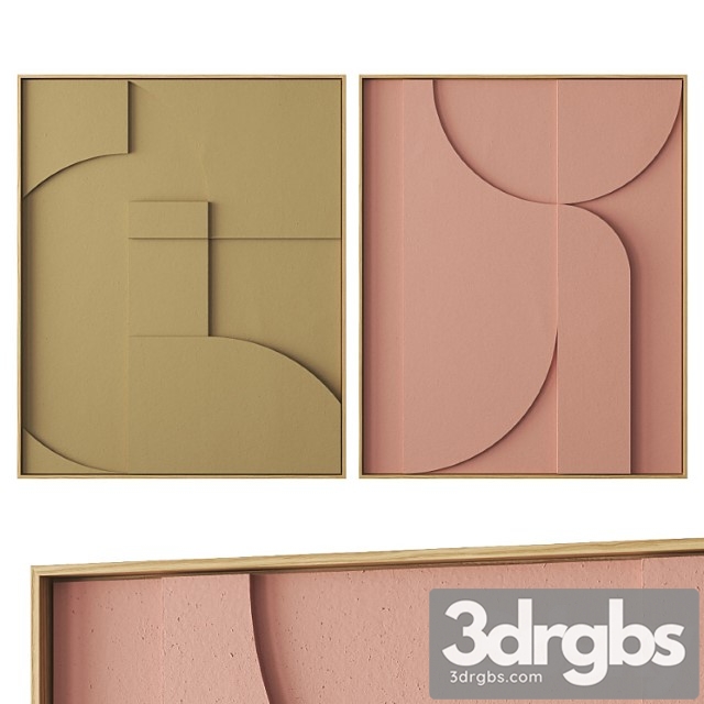 Set of Relief Panels Nkliving 2 3dsmax Download - thumbnail 1