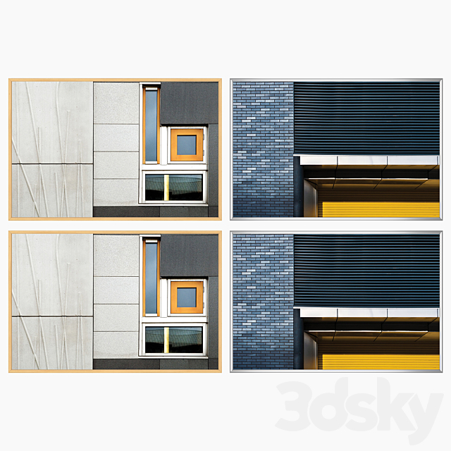 Set of wall paintings No 1218 3DSMax File - thumbnail 3