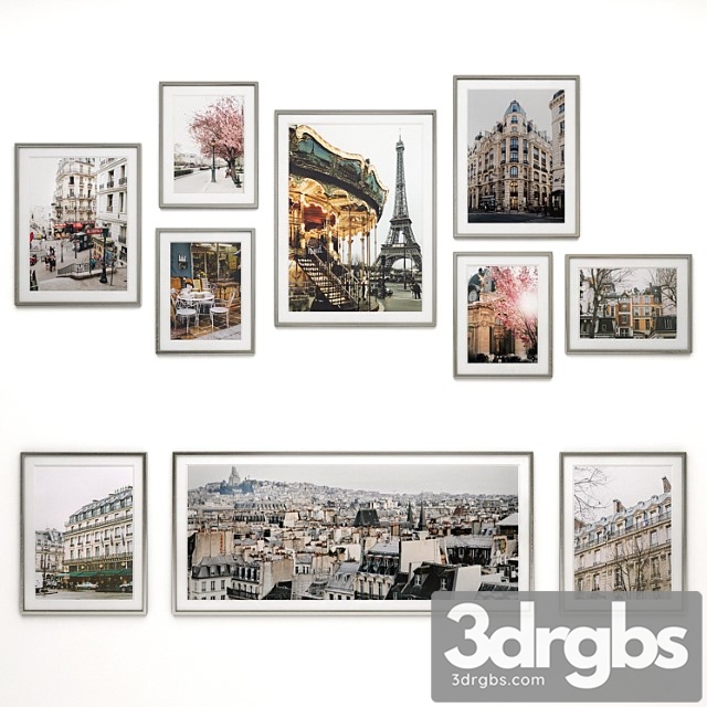 Set pictures of paris 3dsmax Download - thumbnail 1