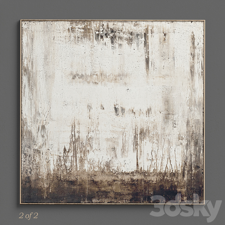 Textured Wall Art C-210 3DS Max Model - thumbnail 2