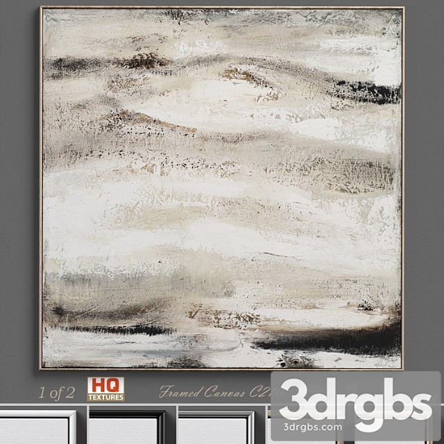 Textured Wall Art C 210 3dsmax Download - thumbnail 1