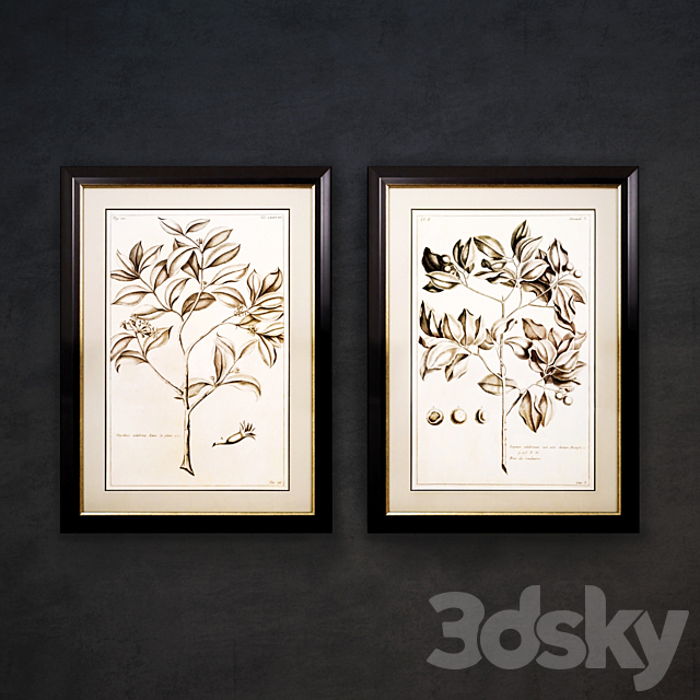 The picture in the frame: 10 piece (Collection 9) 3DS Max Model - thumbnail 3