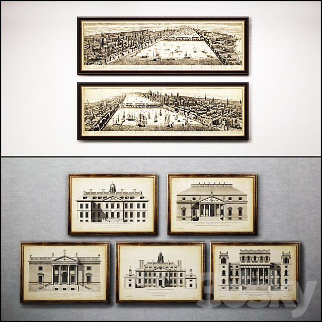 The picture in the frame: 13 pieces (32 collection) 3DSMax File - thumbnail 2