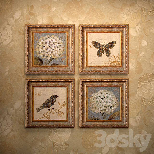 The picture in the frame: 15 piece (Collection 20) 3DSMax File - thumbnail 2