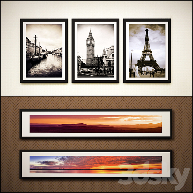 The picture in the frame: 20 piece (Collection 39) Picture Frame 3DSMax File - thumbnail 2