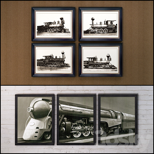 The picture in the frame: 24 Pieces (collection 60) Picture Frame 3DSMax File - thumbnail 2