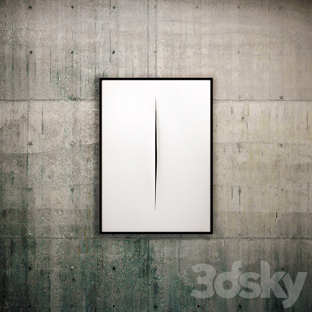 The picture in the frame: 9 piece (Collection 29) Abstract 3DS Max Model - thumbnail 3