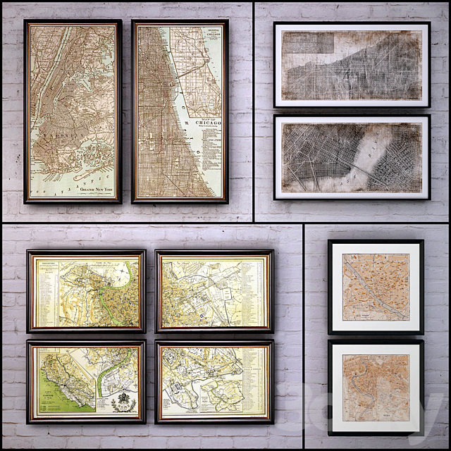 The picture in the frame: a collection 56. Map 3DSMax File - thumbnail 1