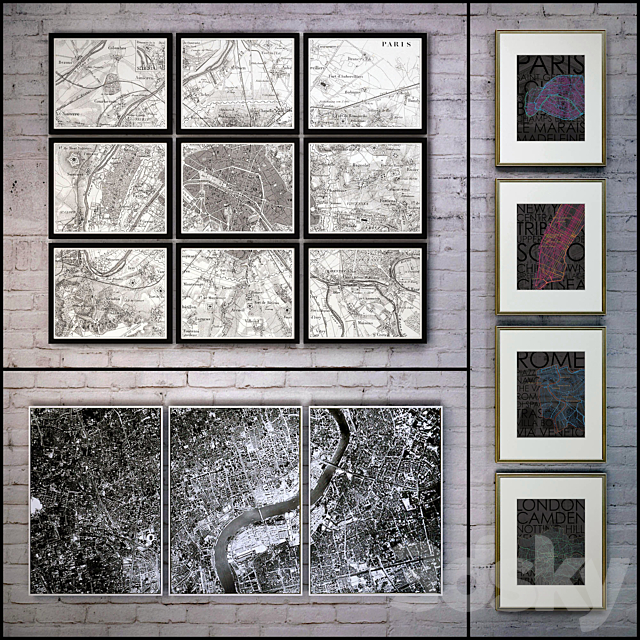 The picture in the frame: a collection 58. Map 3DSMax File - thumbnail 1