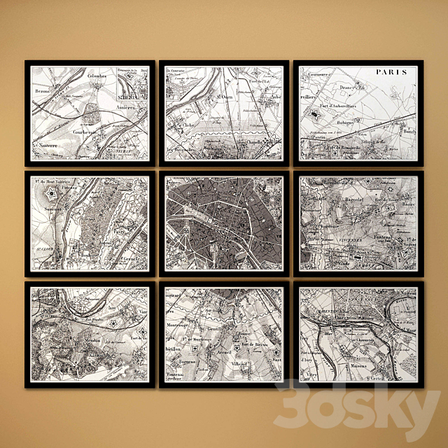 The picture in the frame: a collection 58. Map 3DSMax File - thumbnail 3