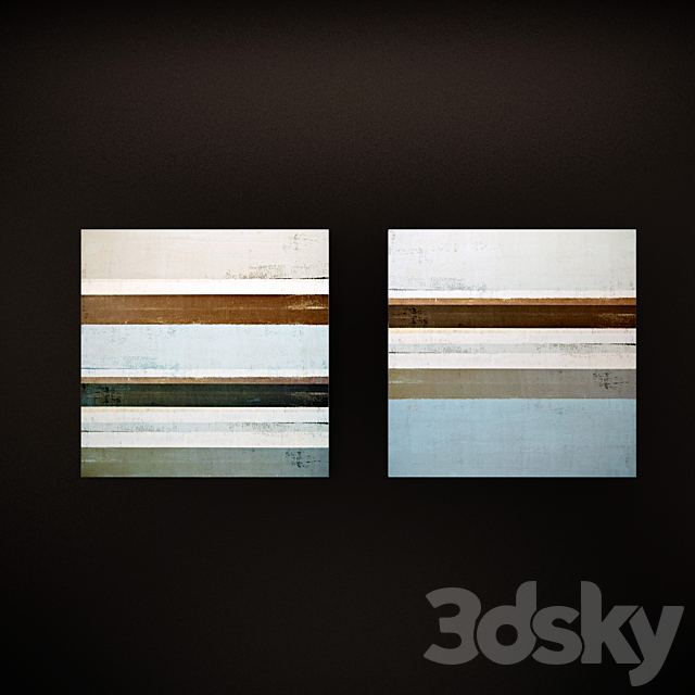 The picture in the frame: a collection of 43. Abstract 3DS Max Model - thumbnail 3