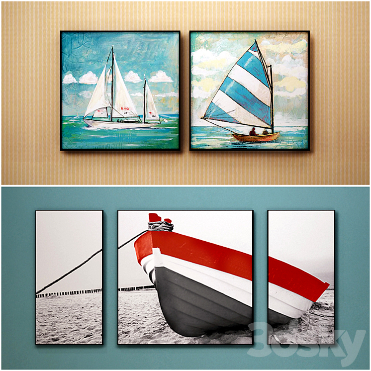 The picture in the frame: a collection of 45 Marine theme 3DS Max - thumbnail 2