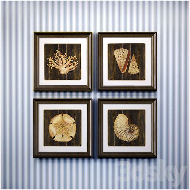 The picture in the frame: a collection of 45 Marine theme 3DSMax File - thumbnail 3