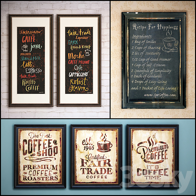 The picture in the frame: a collection of 47 Bar topic 3DSMax File - thumbnail 3