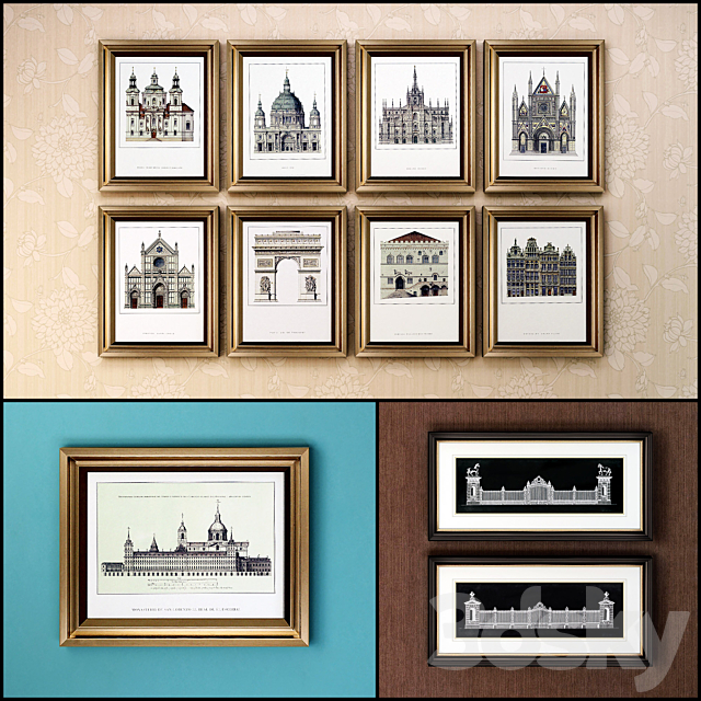 The picture in the frame (a collection of 75) Architecture 3DSMax File - thumbnail 1