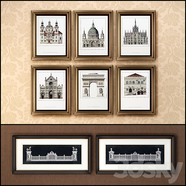 The picture in the frame (a collection of 75) Architecture 3DSMax File - thumbnail 2