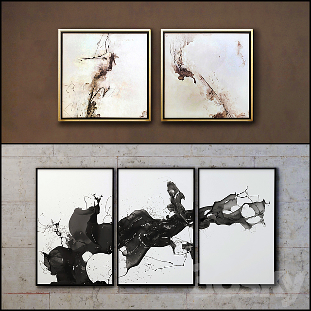 The picture in the frame: a collection of 84. Abstract 3DSMax File - thumbnail 2