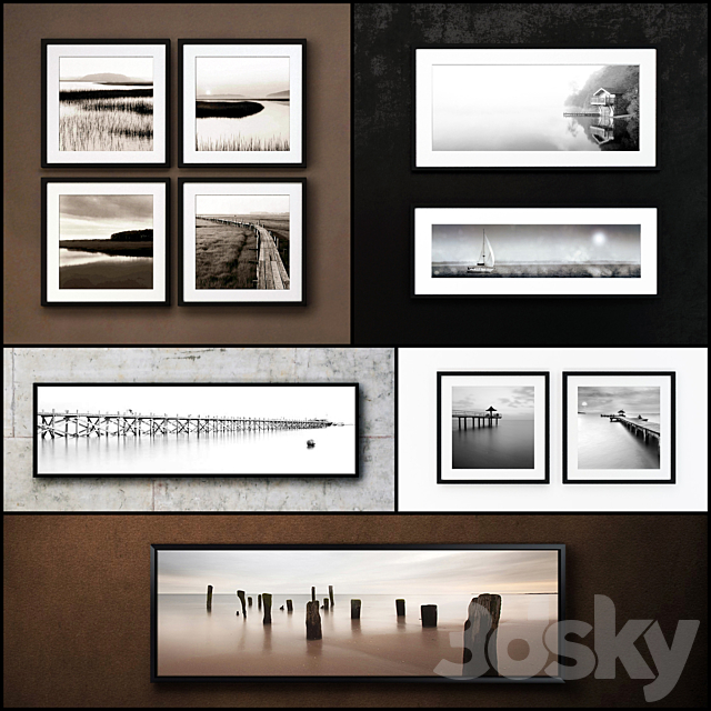 The picture in the frame: a collection of 91 photo frame 3DSMax File - thumbnail 1