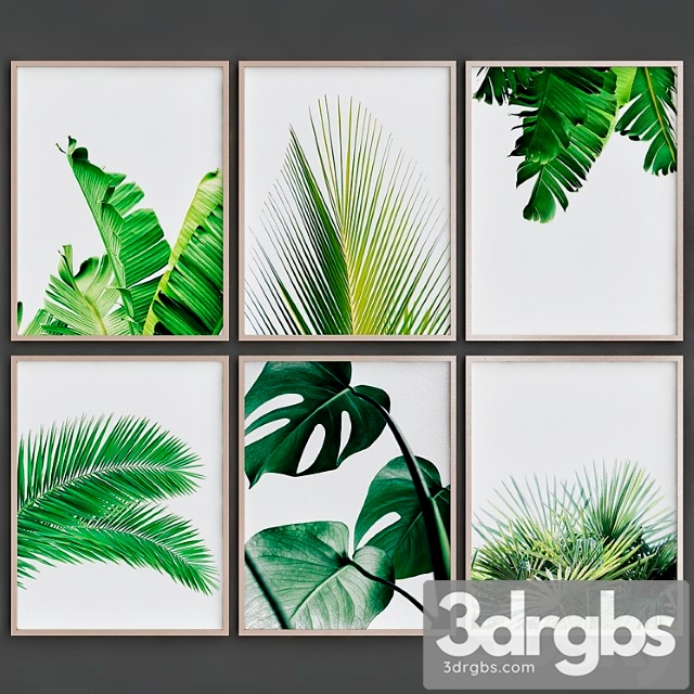 Tropical leaves 3dsmax Download - thumbnail 1