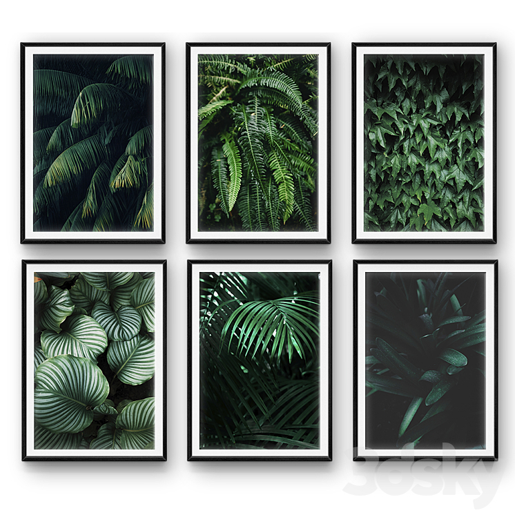 Tropical leaves | set 26 3DS Max - thumbnail 1